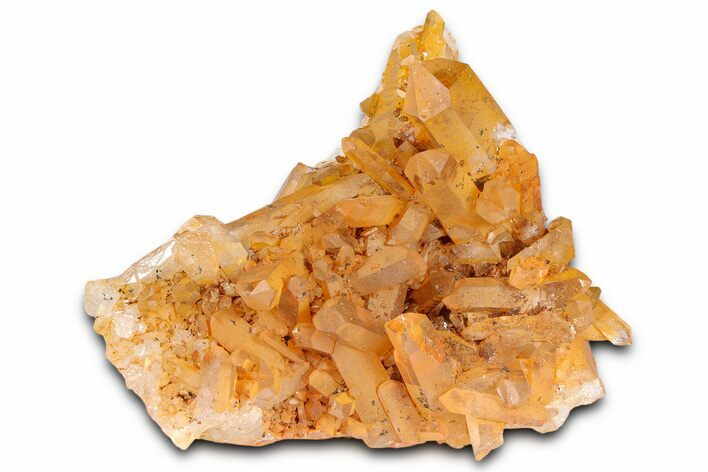 Tangerine Quartz Crystal Cluster - Brazil #367165